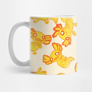 Gold albino axolotl mud puppy Mug